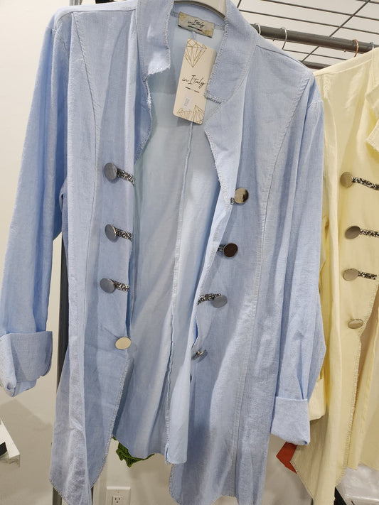 Camisa manga larga botones grandes