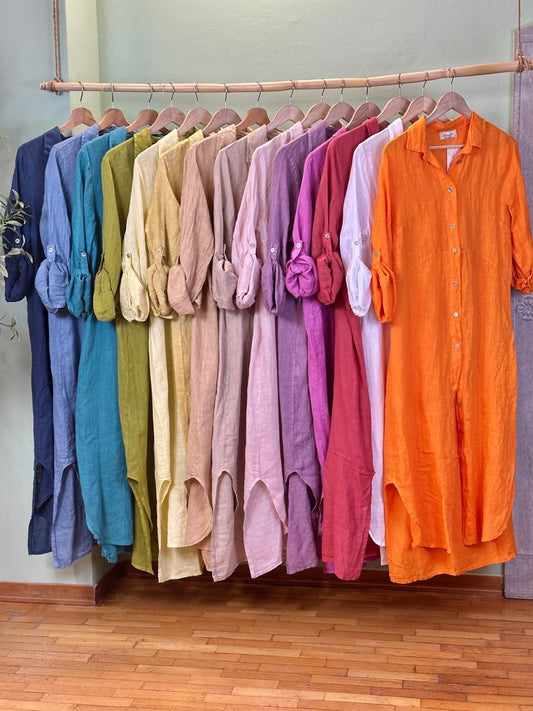 Vestido manga larga